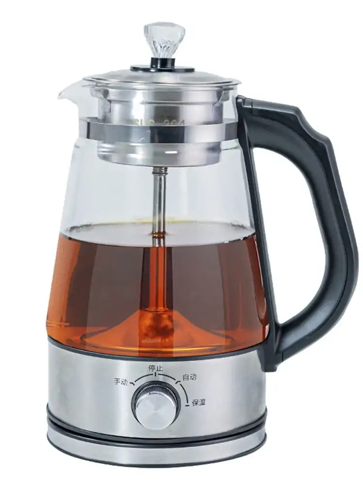 Electric Teapot Adjustable Temperature | OkO-OKO™ Electric Temperature Adjustable Teapot on White Background | OkO-OkO™