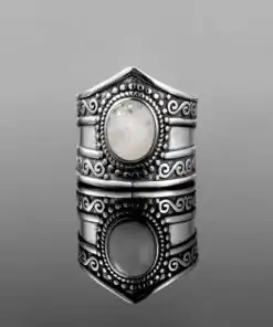 Boho Mondstein Ring von vorne | oko oko