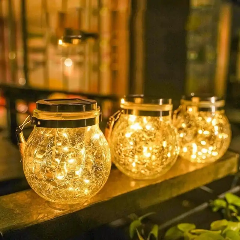 Décoration lumineuse <br> Lanterne solaire extérieur à suspendre | OkO-OKO™ Décoration lumineuse jardin à suspendre OkO-OkO™