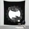 Wanddekoration Schwarz-Weiß Mandala Wandbehang. | OkO-OKO™ Wanddekoration Wandbehang Mandala Schwarz und Weiß. | OkO-OkO™