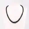 Collier Pierre Naturelle Femme Agate Noire | oko-oko