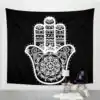 Wanddekoration Schwarz-Weiß Mandala Wandbehang. | OkO-OKO™ Wanddekoration Wandbehang Mandala Schwarz und Weiß. | OkO-OkO™