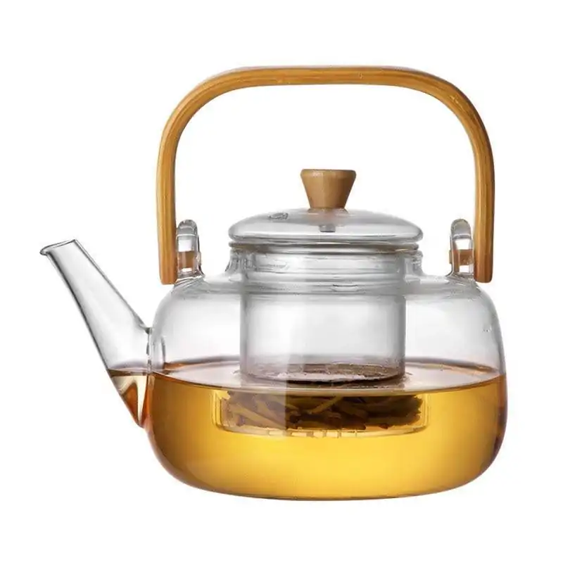 Théières en Verre <br> Avec filtre Transparent. | OkO-OKO™ Théière en Verre borosilicate avec Filtre sur fond blanc | oko oko