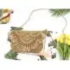 Sac à main <br>Raphia. | OkO-OKO™ Sac a main raphia portefeuille marron | oko oko