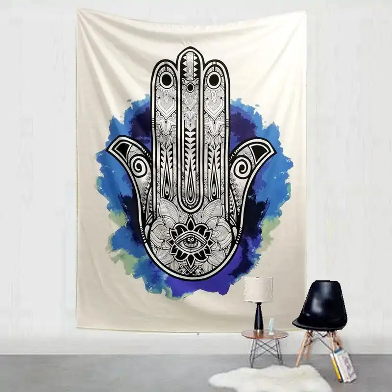 Wanddekoration Schwarz-Weiß Mandala Wandbehang. | OkO-OKO™ Wanddekoration Wandbehang Mandala Schwarz und Weiß. | OkO-OkO™