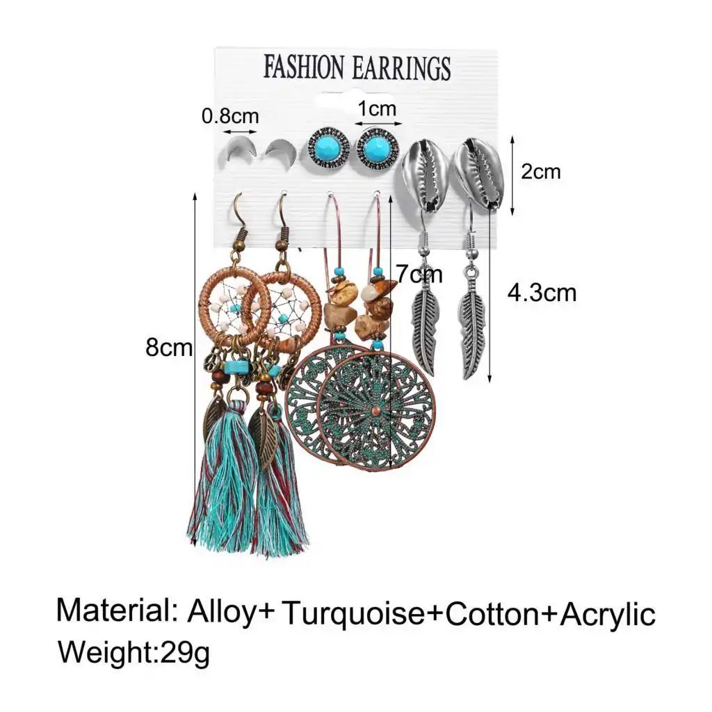 Ethnic and Boho Jewelry Boho Earrings. | OkO-OKO™ Earring Boho dimentions | oko