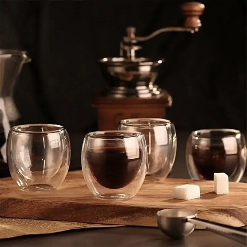 Service à thé <br>Verre double paroi. | OkO-OKO™ Verre double paroi pour le café ou le thé | oko-oko