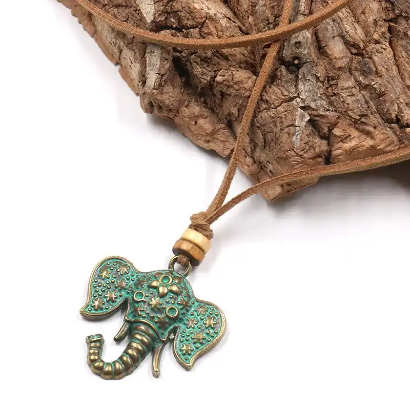 Collier tête d'éléphant pas cher | oko oko
