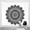 Wanddekoration Schwarz-Weiß Mandala Wandbehang. | OkO-OKO™ Wanddekoration Wandbehang Mandala Schwarz und Weiß. | OkO-OkO™