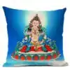 Bouddhisme <br> Coussin Bouddha (9 Variante). | OkO-OKO™ Coussin Guanyin bleu ciel | OkO-OkO