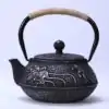Tetsubin Oranda Gietijzeren Theepot Zilver op Witte Achtergrond | oko-oko