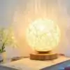 Décoration lumineuse <br>Lampe Déco Ronde en Rotin | OkO-OKO™ Lampe déco fibre naturelle dorée | OkO OkO
