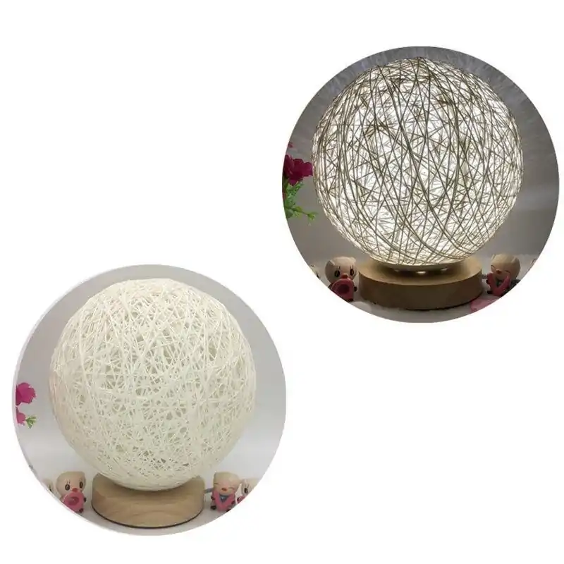 Décoration lumineuse <br>Lampe Déco Ronde en Rotin | OkO-OKO™ Décoration lumineuse Lampe déco. | OkO-OkO™