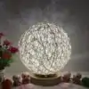 Lampe déco fibre naturelle blanche | OkO OkO