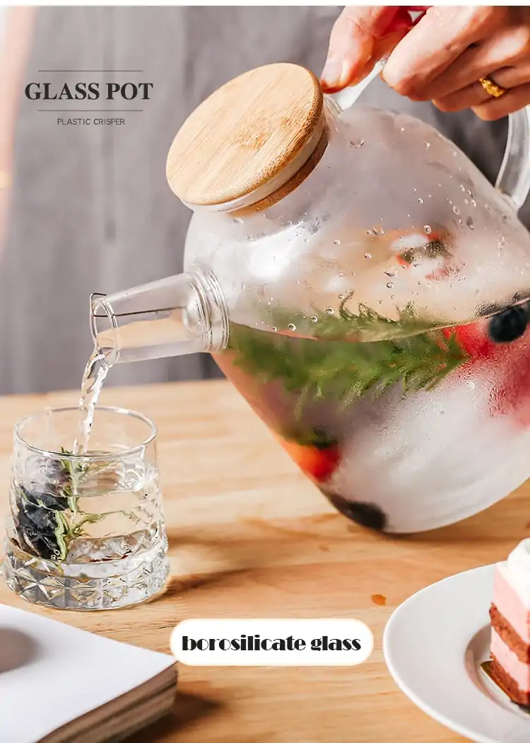 Teekannen aus Glas <br> Für die Zubereitung von Eistee (1L und 1,5L). | OkO-OKO™ Glas Teekanne für Eistee günstig kaufen | oko oko