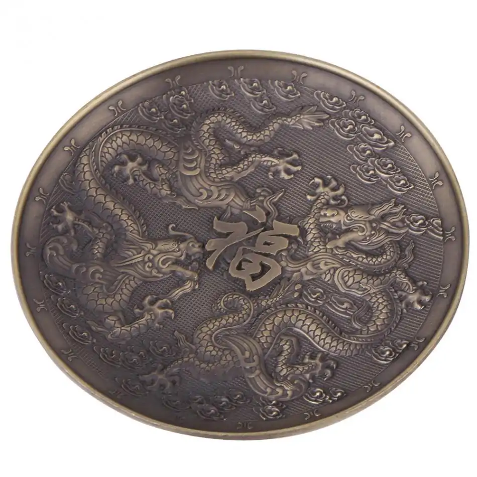 Porte encens dragon cuivre doré | oko oko