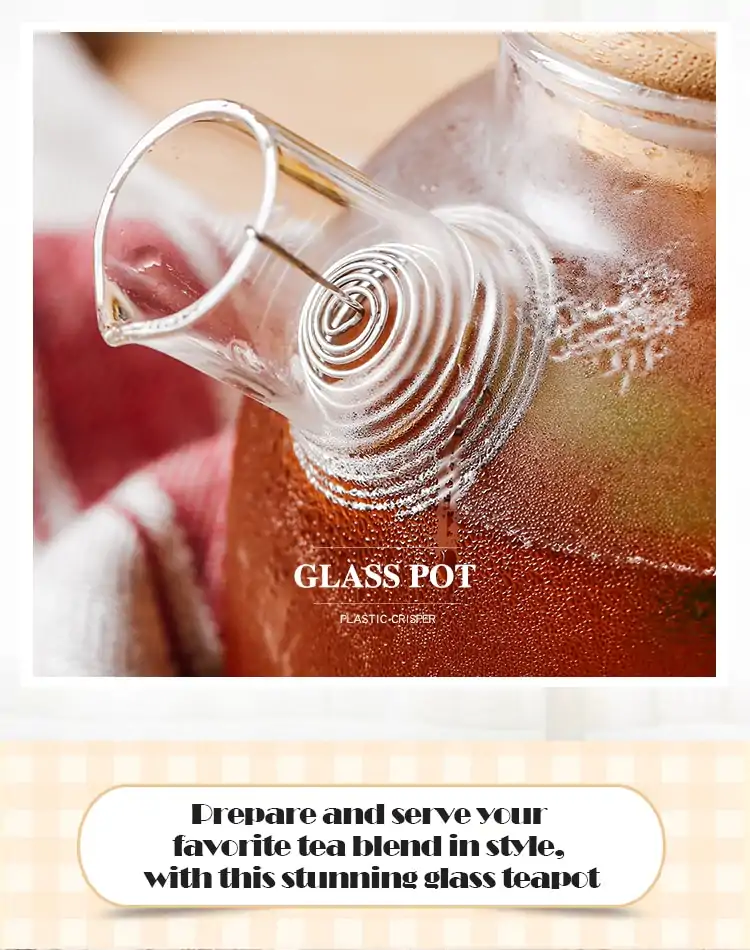Teekannen aus Glas <br> Für die Zubereitung von Eistee (1L und 1,5L). | OkO-OKO™ Teekanne aus Glas 1L/1.5L günstig kaufen | oko oko