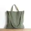 Green canvas bag for women | oko oko