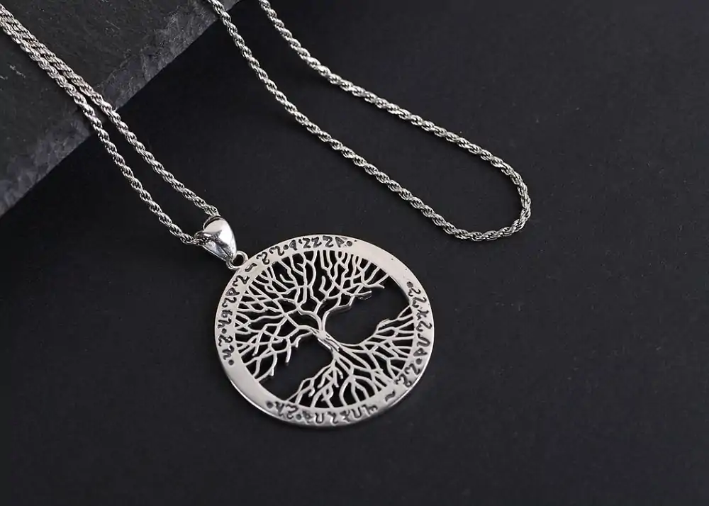 Pendentif avec chaine arbre de vie argent 925 | OkO-OkO