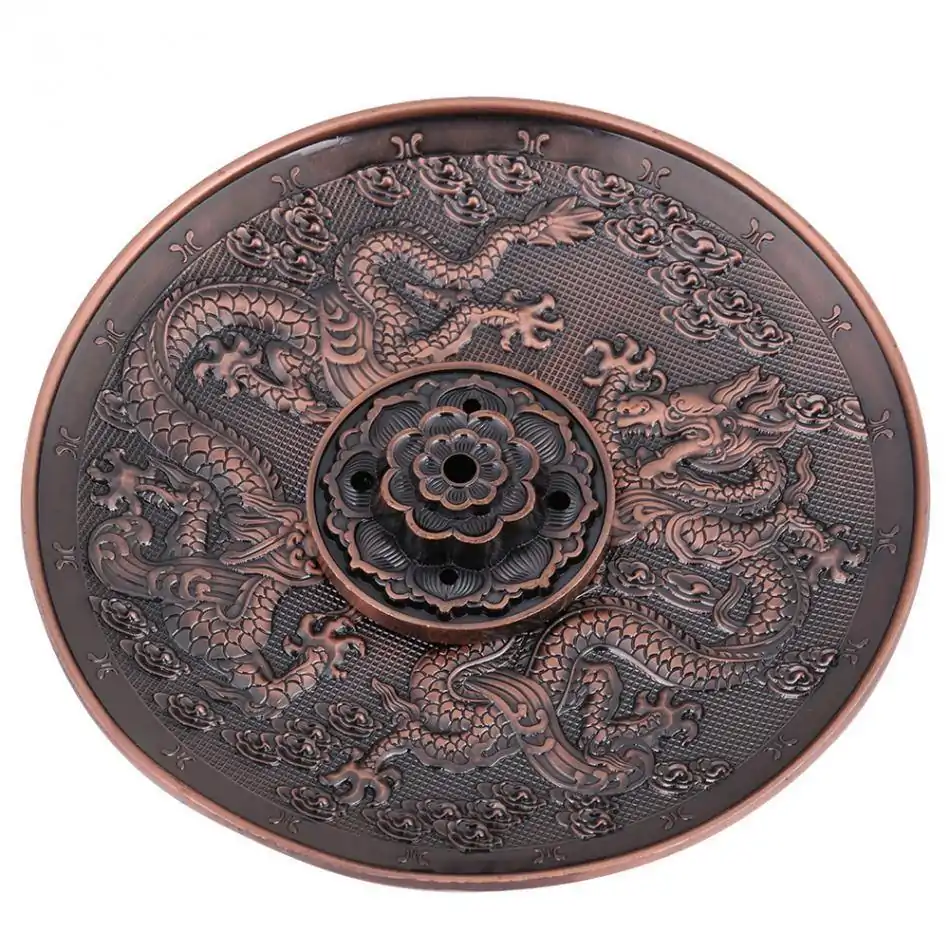 Encens <br>Porte-Encens dragon | OkO-OKO™ Porte encens dragon avec fleur de Lotus | oko oko