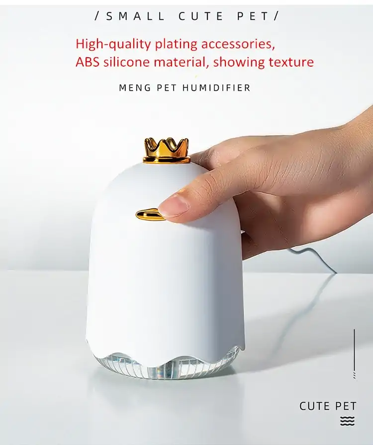 acheter pas cher Diffuseur d'huiles essentielles Humidificateur d'air ultrasonique avec couronne dorée 250 ML | OkO-OkO
