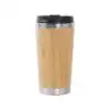 Thermos <br>Mug Isotherme Bamboo (intérieur Inox). | OkO-OKO™ mug bamboo couvercle noir | oko-oko