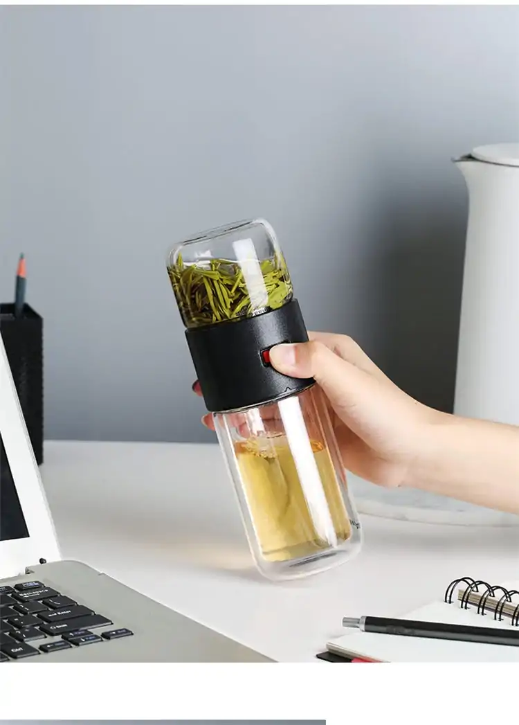 acheter thermos avec infuseur avec séparartion pour le thé ou infusion pas cher