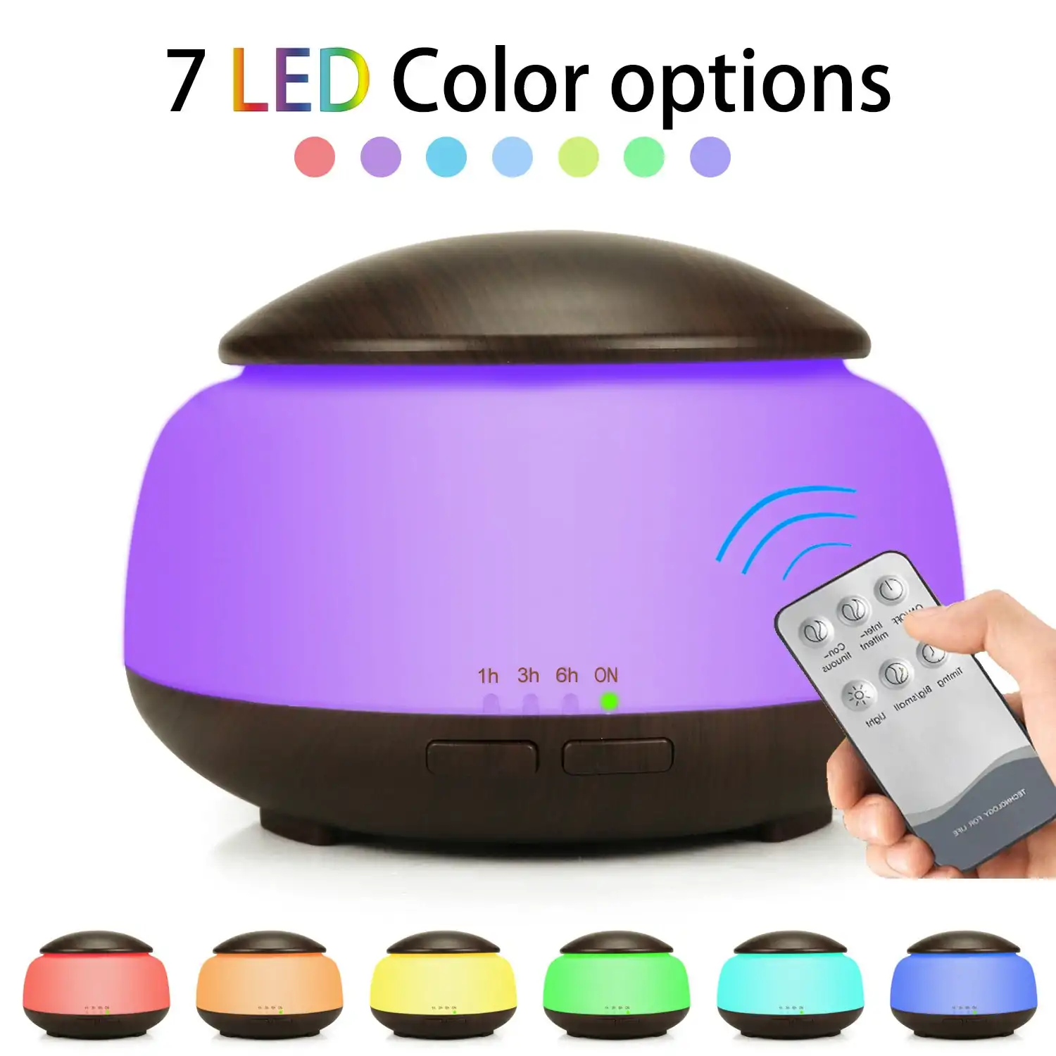 Essentiële Olie Diffuser Aromatherapie. | OkO-OKO™ Betaalbare 7-kleuren LED aromatherapie diffuser met afstandsbediening | oko-oko