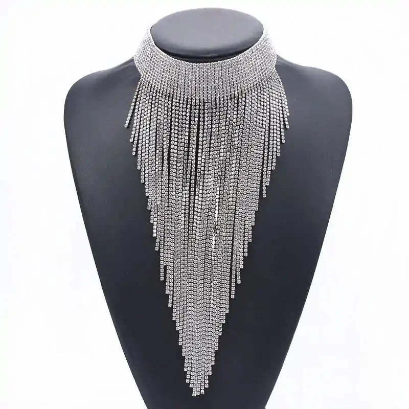 Bijou Etnique et Boho <br> Ras de cou. | OkO-OKO™ Ras de cou diamant et argenté | oko oko