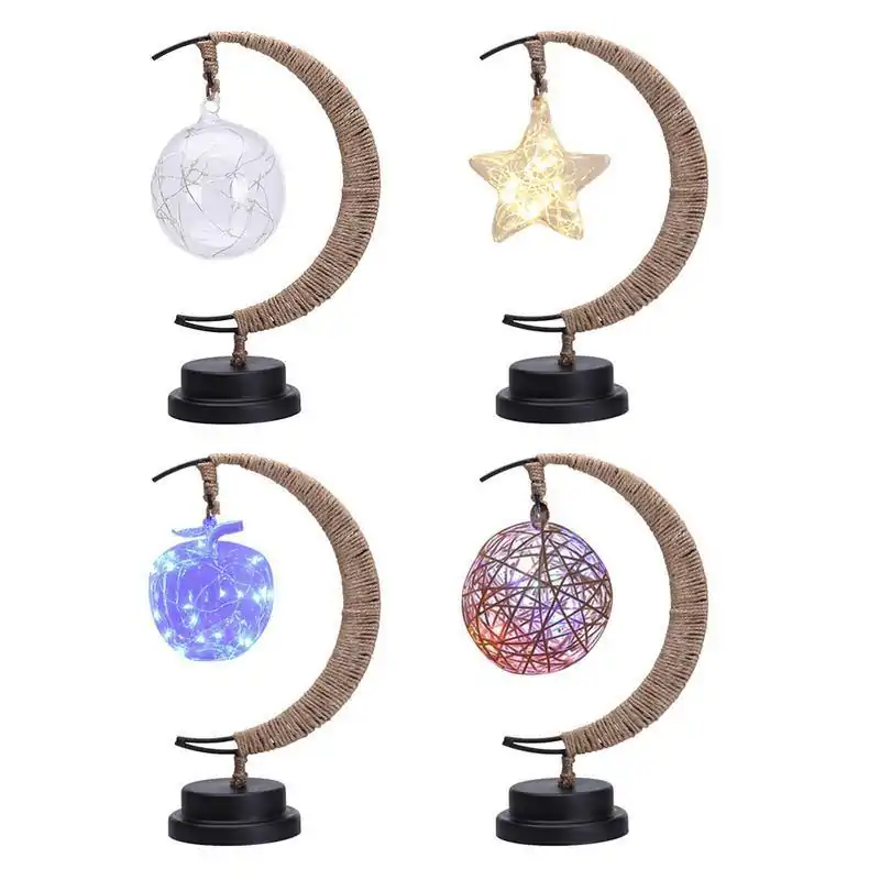 Décoration lumineuse <br>Lampe Croissant de Lune. | OkO-OKO™ Lampe Croissant de Lune 4 variantes sur fond blanc | oko-oko