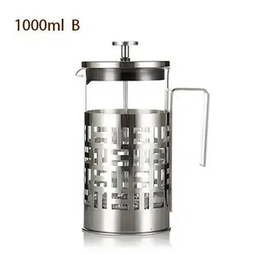 Glazen theepot <br> met plunjer (6 modellen) | OkO-OKO™ Zuiger Theepotten B 1L of 1000 ml | OkO-OkO