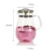 Tetera de Vidrio Jarra para Té Helado | OkO-OKO™ Dimensiones de la tetera de té helado | OkO-OkO™