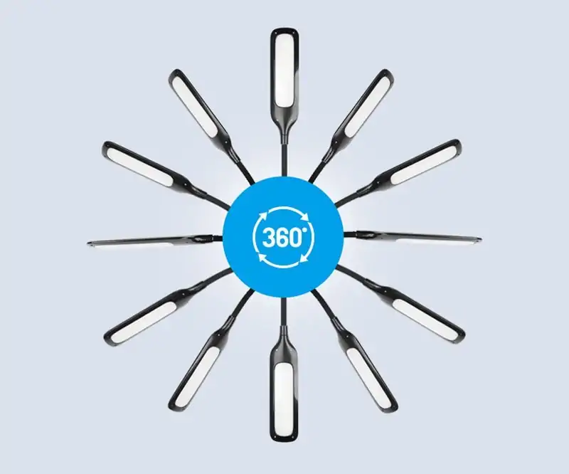 Stijlvolle zwarte LED bureaulamp | oko oko