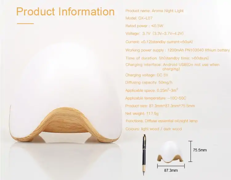 Diffuseur d'huile essentielle <br>Bois foncé. | OkO-OKO™ Diffuseur d'huiles essenteilles | OkO-OkO