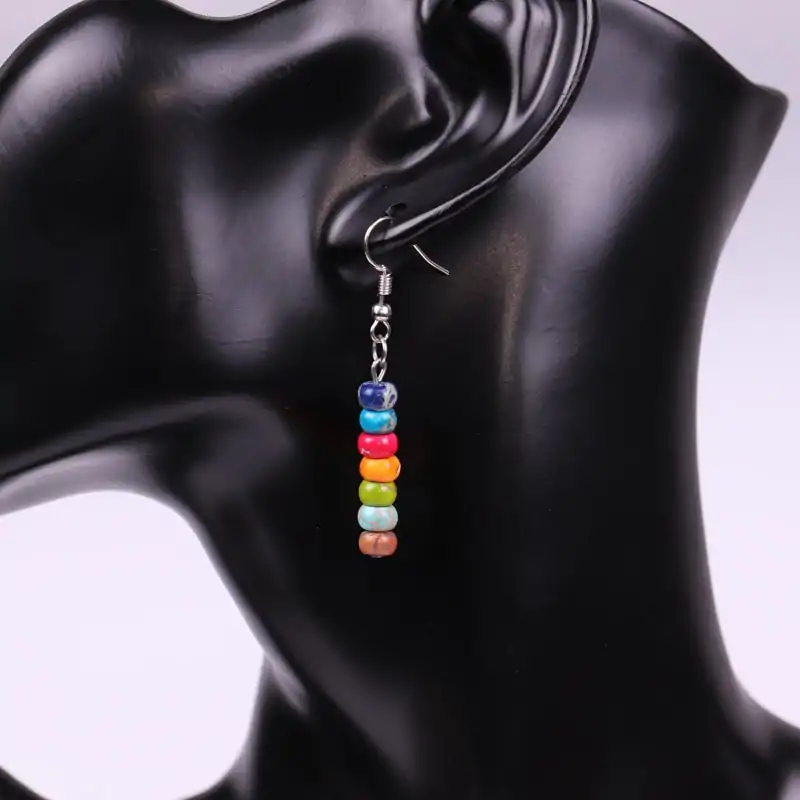 Affordable 7 chakras earrings on mannequin oko oko