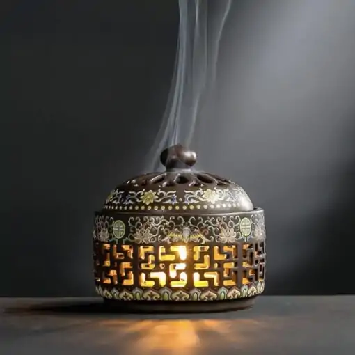 Incense Spiral Incense Burner. | OkO-OKO™ Incense burner spiral ceramic luminous | oko oko