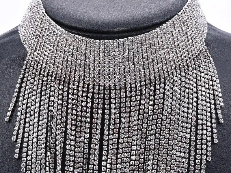 Bijou Etnique et Boho <br> Ras de cou. | OkO-OKO™ Ras de cou avec joile strass | oko oko