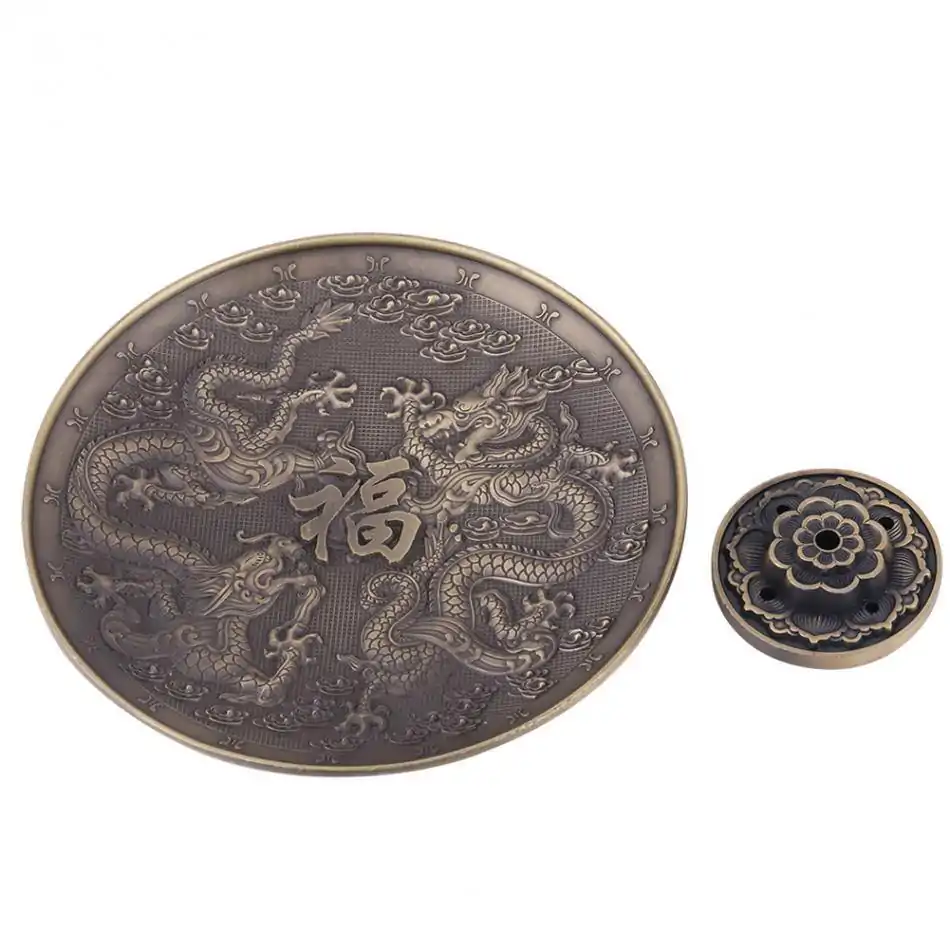 Encens <br>Porte-Encens dragon | OkO-OKO™ Porte encens dragon avec fleur de lotus amovible | oko oko