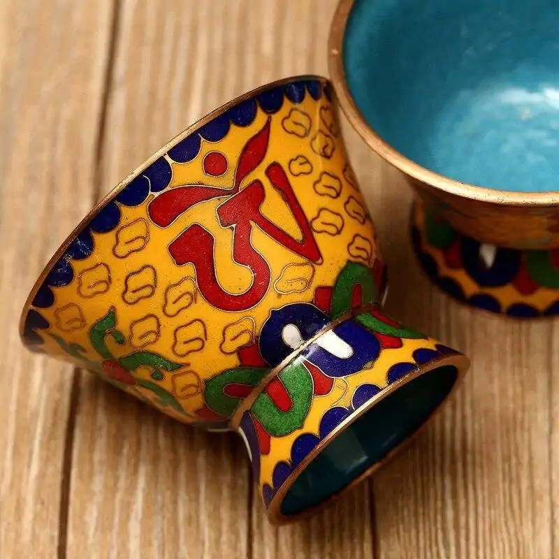 Bouddhisme <br> Cloisonné tibetain. | OkO-OKO™ Bouddhisme Cloisonné tibetain. | OkO-OkO™