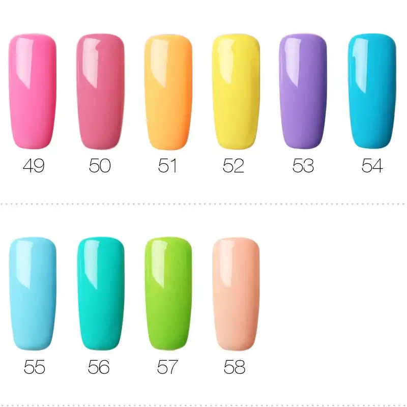 Gel Nail Polish top coat 60 colors | oko oko