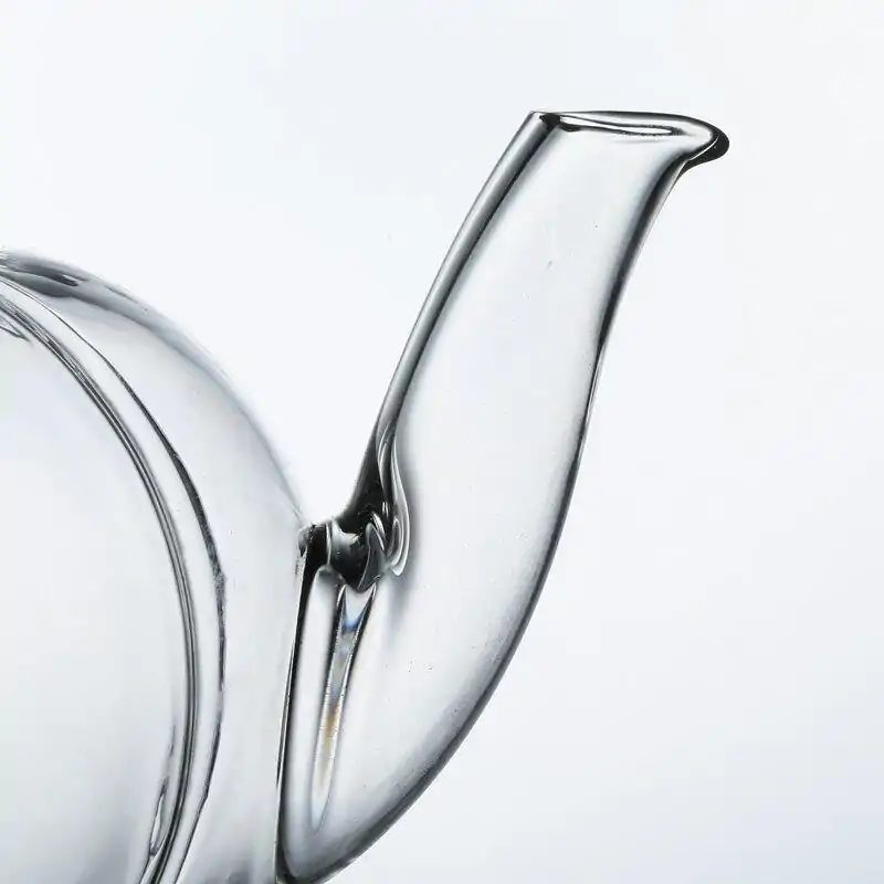 Glasteekannen Kürbis (mit Filter) | OkO-OKO™ Teekannen aus Glas Kürbis Detail des Ausgusses | oko-oko