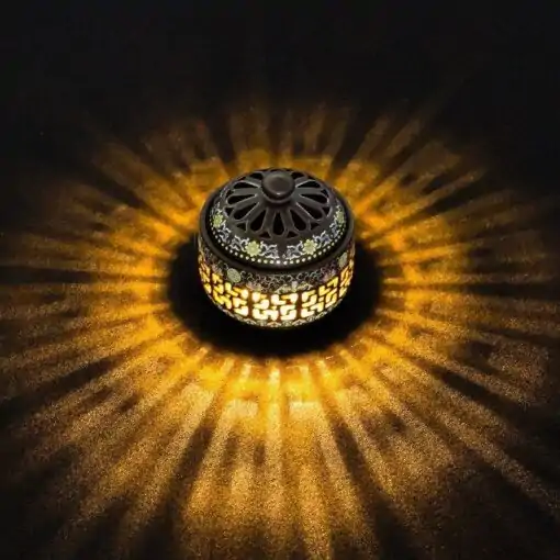 Incense Spiral Incense Burner. | OkO-OKO™ Incense burner ceramic night view | oko oko