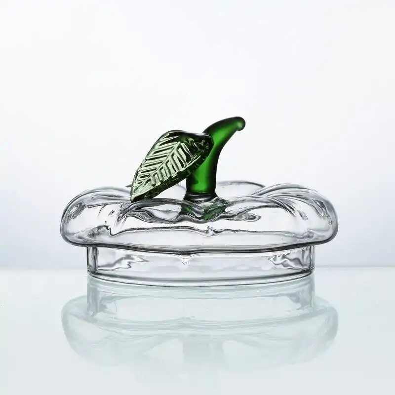 Glasteekannen Kürbis (mit Filter) | OkO-OKO™ Teekannen aus Glas Kürbis Detail des Deckels | oko-oko