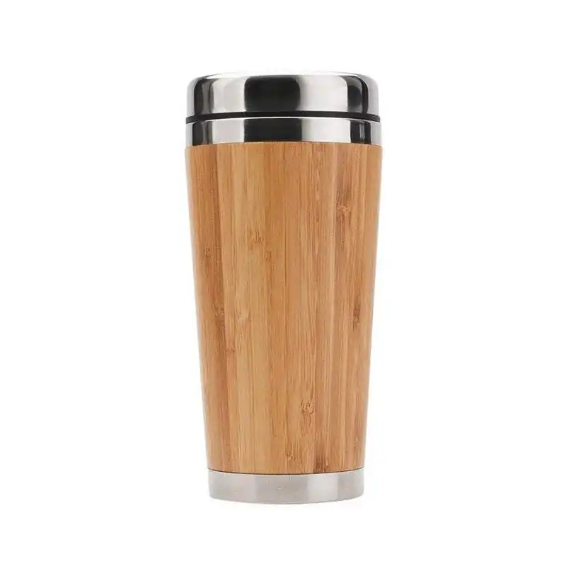 Thermos <br>Mug Isotherme Bamboo (intérieur Inox). | OkO-OKO™ mug à café bamboo & inox | oko-oko