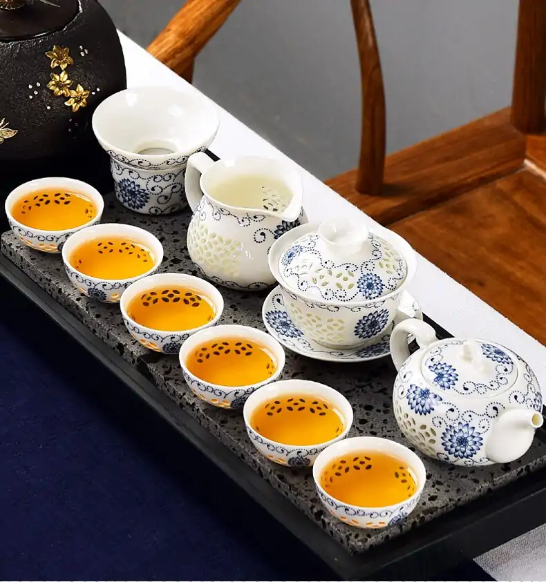 Service à Thé Porcelaine transparente de Chine | OkO-OkO™ 