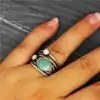 Bijou Lithothérapie <br> Bague Pierre Naturelle. | OkO-OKO™ Acheter Bague Pierre Naturelle semi précieuse porté à la main gauche | oko-oko