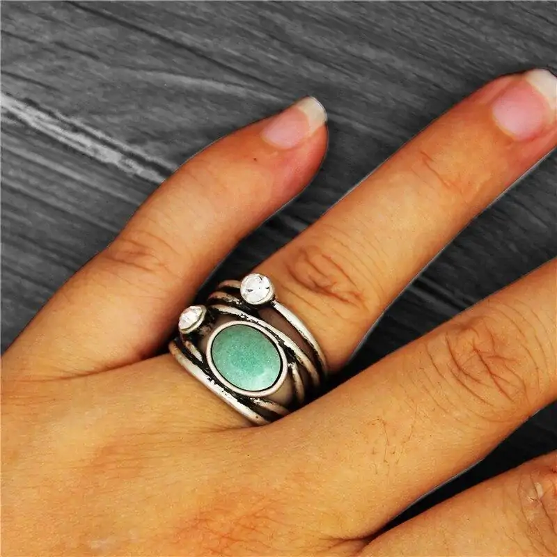 Bijou Lithothérapie <br> Bague Pierre Naturelle. | OkO-OKO™ Acheter Bague Pierre Naturelle semi précieuse porté à la main gauche | oko-oko