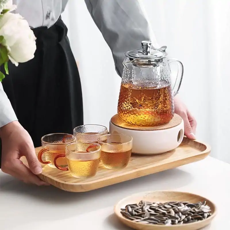 Théières en Verre <br> Martelé. | OkO-OKO™ Service Théières en verre Martelé avec tasses assorties | oko oko