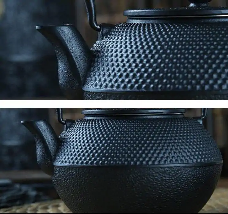 Théière en fonte brute <br> Japanese. | OkO-OKO™ Théière en Fonte Japanese en gros plant détaillé | oko-oko