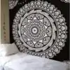 Wanddekoration Schwarz-Weiß Mandala Wandbehang. | OkO-OKO™ Wanddekoration Wandbehang Mandala Schwarz und Weiß. | OkO-OkO™